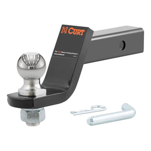 Curt Loaded Ball Mount w/2in Ball (2in Shank 7500lbs 4in Drop)