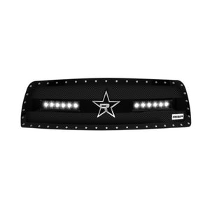 RBP RX-3 Midnight Edition Black LED Bar Grille (Studded) 10-12 Dodge Ram 2500/3500