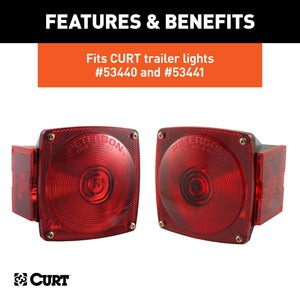 Curt Replacement Combination Trailer Light Side Lens