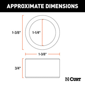 Curt Reducer Bushing (From 1-3/8in to 1-1/4in Shank)