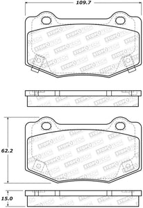 StopTech 14-18 Chevy Corvette Sport Performance Rear Brake Pads