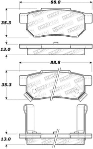 StopTech Sport Brake Pads w/Shims & Hardware - Rear