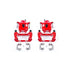 Power Stop 05-10 Scion tC Front Red Calipers w/Brackets - Pair