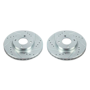 Power Stop 18-19 Nissan Kicks Front Evolution Drilled & Slotted Rotors - Pair