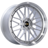BBS LM 21x10 5x120 ET38 Diamond Silver Center Diamond Cut Lip Wheel -82mm PFS/Clip Required