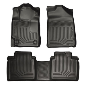 Husky Liners 13-14 Toyota Avalon Electric/Gas Weatherbeater Black Front & 2nd Seat Floor Liners