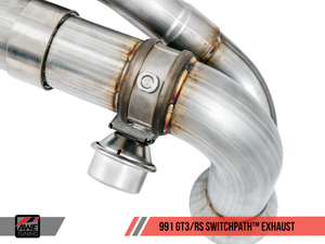 AWE Tuning Porsche 991 GT3 / RS SwitchPath Exhaust - Chrome Silver Tips