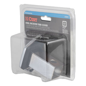 Curt 1-1/4in Chrome Steel Hitch Tube Cover (Packaged)