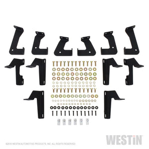 Westin 07-18 Jeep Wrangler JKU 4dr. HDX Stainless Drop Nerf Step Bars - Tex. Blk