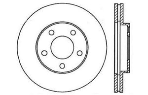 StopTech 94-04 Ford Mustang (exc Cobra & Bullitt) Front Left Slotted & Drilled Rotor