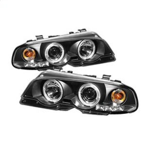 Spyder BMW E46 3-Series 00-03 2DR 1PC Projector Headlights LED Halo LED Blk PRO-YD-BMWE46-2D-HL-BK