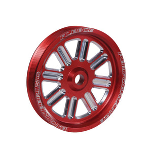 Fleece Performance Dodge Cummins Dual Pump Spoke Pulley (For Use w/ FPE Dual Pump Bracket) Red