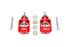 BMR 10-15 5th Gen Camaro Motor Mount Kit (Polyurethane) - Red (Spacers Not Included)