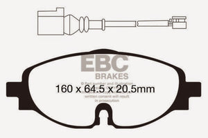 EBC 15-19 Volkswagen GTI (Mk7) Redstuff Front Brake Pads