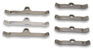 Moroso Chevrolet Big Block Valve Cover Hold Downs - Steel - Chrome Plated - Set of 7