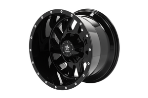 RBP 65R Glock 20x12 8x165.1 BP / 4.75 BS -44mm Offset 121.3mm CB (Hub Centric) Gloss Black Wheel