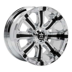 RBP 94R 20x9.0 6x135/139.7 BP / 5 BS 0mm Offset 87mm CB (Hub Centric) Chrome w/Black Inserts Wheel