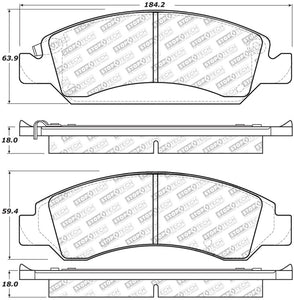 StopTech Street Select Brake Pads - Front/Rear