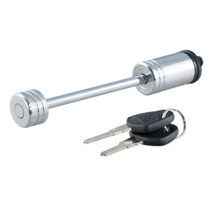 Curt Coupler Lock (1/4in Pin 3-3/8in Latch Span Barbell Chrome)