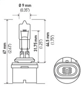 Hella Bulb 890 12V 27W Pg13 T325