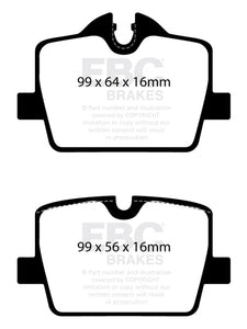 EBC 2019+ BMW Z4 G29 2.0T Greenstuff Rear Brake Pads