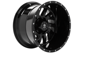 RBP 65R Glock 22x14 8x180 BP / 4.5 BS -76mm Offset 124.1mm CB (Hub Centric) Gloss Black Wheel