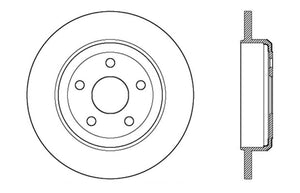 StopTech Drilled Sport Brake Rotor 11-17 Jeep Grand Cherokee (Excludes SRT8)