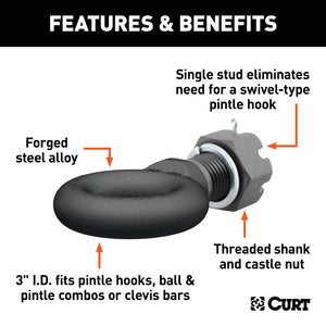 Curt Lunette Eye (45000lbs 3in I.D.)