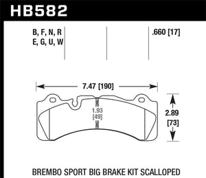 Hawk Brembo Scalloped Caliper DTC-30 Race Pads