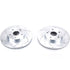 Power Stop 15-18 Subaru Legacy Front Evolution Drilled & Slotted Rotors - Pair