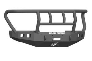 Road Armor 17-20 Ford F-250 Stealth Front Winch Bumper w/Titan II Standard Flare - Tex Blk