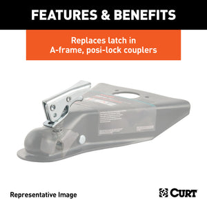 Curt Replacement 2in Posi-Lock Coupler Latch for A-Frame Couplers