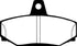 EBC 83-90 Volvo 760 2.3 Turbo (ABS) (Girling) Redstuff Rear Brake Pads