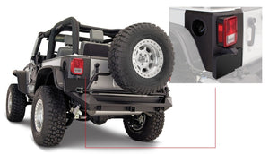 Bushwacker 07-18 Jeep Wrangler Trail Armor Rear Corners - Black