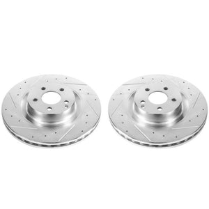 Power Stop 09-14 Mercedes-Benz CL550 Front Evolution Drilled & Slotted Rotors - Pair