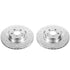 Power Stop 09-14 Mercedes-Benz CL550 Front Evolution Drilled & Slotted Rotors - Pair