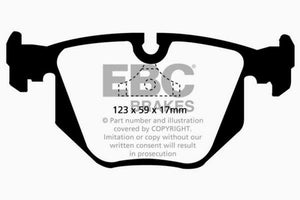 EBC 94-99 BMW M5 3.8 (E34) Yellowstuff Rear Brake Pads