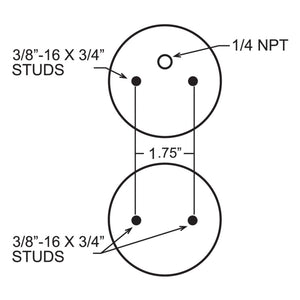 Firestone Ride-Rite Replacement Bellow 268C (For Kit PN 2488/2061) (W217606764)