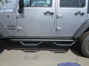 RBP RX-7 Step Bars 07-17 Jeep Wrangler JK (4-Door) - Black