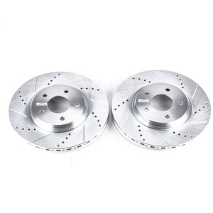 Power Stop 05-08 Chevrolet Cobalt Front Evolution Drilled & Slotted Rotors - Pair