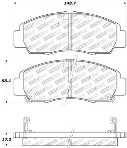 StopTech Performance 04-09 Acura TSX / 09 Accord V6 Coupe ONLY Front Brake Pads