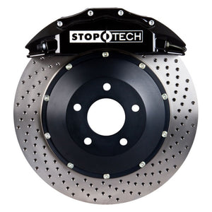 StopTech Porsche 911 05-10 Carrera Front BBK ST-60 Caliper Black / 2pc Drilled 380x32mm Rotor