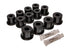 Energy Suspension 80-86 Nissan 720 & Hardbody Pickup 2WD Black Rear Leaf Spring Bushing Set