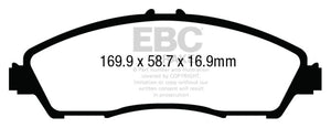 EBC 14+ Acura MDX 3.5 Greenstuff Front Brake Pads