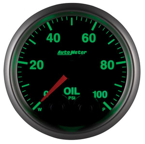 Autometer Elite 52mm Oil Pressure Peak and Warn Gauge w/ Electonic Control