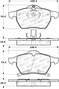 StopTech Street Select Brake Pads - Front