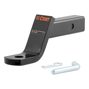 Curt Class 3 Ball Mount w/Pin (2in Shank 7500lbs 4in Drop 8-1/4in Long in Box)