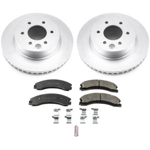 Power Stop 16-22 Nissan Titan XD Front Z17 Coated Brake Kit