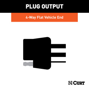 Curt 07-13 Mitsubishi Outlander Custom Wiring Connector (4-Way Flat Output)