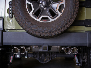 aFe Vulcan Series 2.5in 304SS Cat-Back Exhaust 07-18 Jeep Wrangler (JK) V6-3.6/3.8L w/ Polished Tips